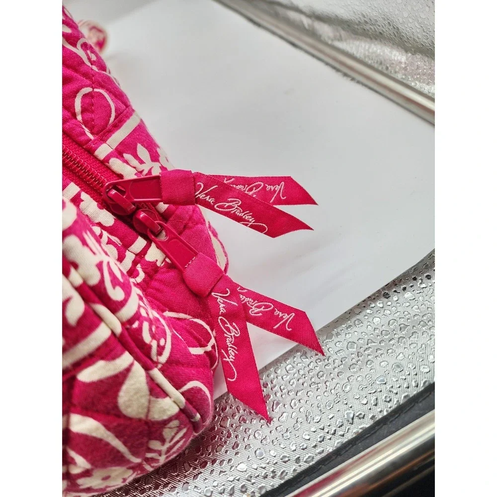 Retired Vera Bradley Twirly Birds Pink Shoulder Handbag - Picture 7 of 10